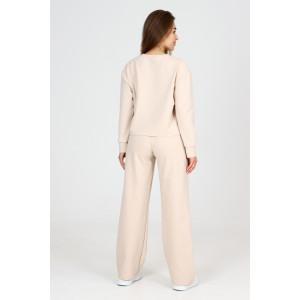 Брюки женские Б-01 футер с лайкрой 2-х нитка (р-ры: 42-62) бежевый Брюки женские Б-01 футер с лайкрой 2-х нитка (р-ры: 42-62) бежевый