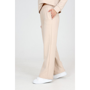 Брюки женские Б-01 футер с лайкрой 2-х нитка (р-ры: 42-62) бежевый Брюки женские Б-01 футер с лайкрой 2-х нитка (р-ры: 42-62) бежевый