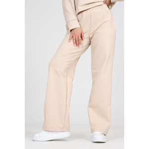 Брюки женские Б-01 футер с лайкрой 2-х нитка (р-ры: 42-62) бежевый Брюки женские Б-01 футер с лайкрой 2-х нитка (р-ры: 42-62) бежевый