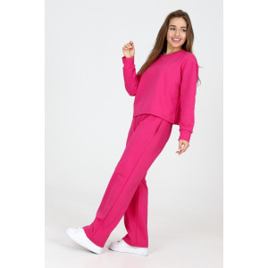 Брюки женские Б-01 футер с лайкрой 2-х нитка (р-ры: 42-62) розовый Брюки женские Б-01 футер с лайкрой 2-х нитка (р-ры: 42-62) розовый