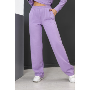 Брюки женские Б-01 футер с лайкрой 2-х нитка (р-ры: 42-62) сиреневый Брюки женские Б-01 футер с лайкрой 2-х нитка (р-ры: 42-62) сиреневый