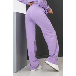 Брюки женские Б-01 футер с лайкрой 2-х нитка (р-ры: 42-62) сиреневый Брюки женские Б-01 футер с лайкрой 2-х нитка (р-ры: 42-62) сиреневый