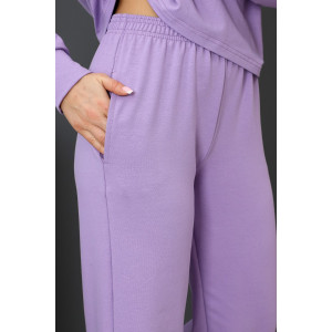 Брюки женские Б-01 футер с лайкрой 2-х нитка (р-ры: 42-62) сиреневый Брюки женские Б-01 футер с лайкрой 2-х нитка (р-ры: 42-62) сиреневый