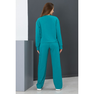 Брюки женские Б-01 футер с лайкрой 2-х нитка (р-ры: 42-62) изумрудный Брюки женские Б-01 футер с лайкрой 2-х нитка (р-ры: 42-62) изумрудный