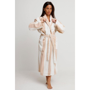 Халат женский махровый Urban Family (р-ры: 42-60) "Полоски бежевые" Халат женский махровый Urban Family (р-ры: 42-60) "Полоски бежевые"