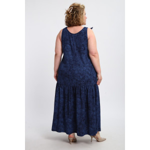 Сарафан женский №002 кулирка (р-ры: 48-68) варенка синяя Сарафан женский №002 кулирка (р-ры: 48-68) варенка синяя