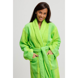 Халат женский махровый Urban Family (р-ры: 42-60) "Полоски зеленые" Халат женский махровый Urban Family (р-ры: 42-60) "Полоски зеленые"