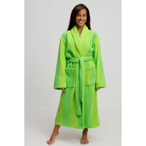 Халат женский махровый Urban Family (р-ры: 42-60) "Полоски зеленые" Халат женский махровый Urban Family (р-ры: 42-60) "Полоски зеленые"