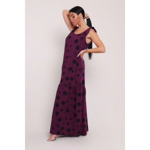 Сарафан женский №002 кулирка (р-ры: 48-68) фиолетовый Сарафан женский №002 кулирка (р-ры: 48-68) фиолетовый