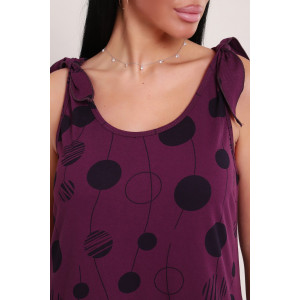 Сарафан женский №002 кулирка (р-ры: 48-68) фиолетовый Сарафан женский №002 кулирка (р-ры: 48-68) фиолетовый