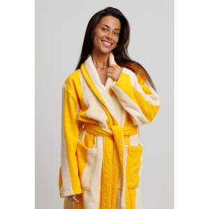 Халат женский махровый Urban Family (р-ры: 42-60) "Полоски оранжевые" Халат женский махровый Urban Family (р-ры: 42-60) "Полоски оранжевые"