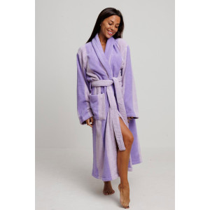 Халат женский махровый Urban Family (р-ры: 42-60) "Полоски фиолетовые" Халат женский махровый Urban Family (р-ры: 42-60) "Полоски фиолетовые"