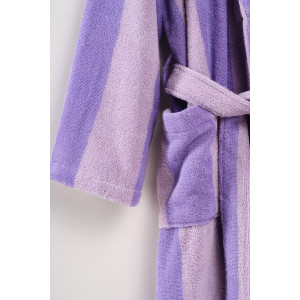 Халат женский махровый Urban Family (р-ры: 42-60) "Полоски фиолетовые" Халат женский махровый Urban Family (р-ры: 42-60) "Полоски фиолетовые"