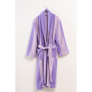 Халат женский махровый Urban Family (р-ры: 42-60) "Полоски фиолетовые" Халат женский махровый Urban Family (р-ры: 42-60) "Полоски фиолетовые"