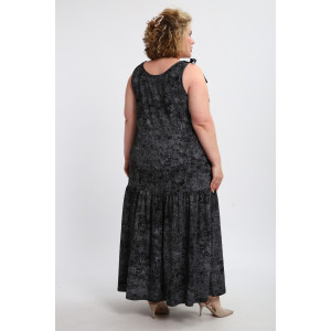 Сарафан женский №002 кулирка (р-ры: 48-68) варенка черная Сарафан женский №002 кулирка (р-ры: 48-68) варенка черная