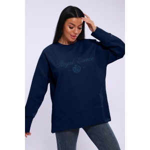 Лонгслив женский ЛЖ-013 кулирка (р-ры: 46-56) темно-синий Лонгслив женский ЛЖ-013 кулирка (р-ры: 46-56) темно-синий