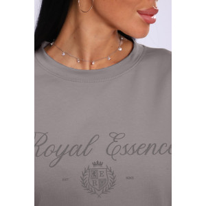 Лонгслив женский ЛЖ-013 кулирка (р-ры: 46-56) серо-бежевый Лонгслив женский ЛЖ-013 кулирка (р-ры: 46-56) серо-бежевый