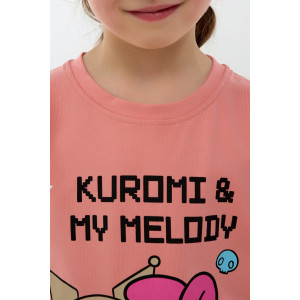 Костюм двойка детский №46687 "Kuromi2" кулирка с лайкрой (р-ры: 98-140) розовый Костюм двойка детский №46687 "Kuromi2" кулирка с лайкрой (р-ры: 98-140) розовый
