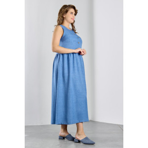 Платье женское "Каприз-1" плательная ткань (р-ры: 48-58) синий Платье женское "Каприз-1" плательная ткань (р-ры: 48-58) синий