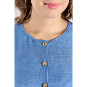 Платье женское "Каприз-1" плательная ткань (р-ры: 48-58) синий Платье женское "Каприз-1" плательная ткань (р-ры: 48-58) синий