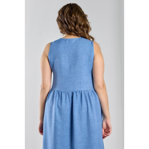 Платье женское "Каприз-1" плательная ткань (р-ры: 48-58) синий Платье женское "Каприз-1" плательная ткань (р-ры: 48-58) синий