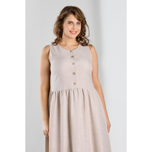 Платье женское "Каприз-1" плательная ткань (р-ры: 48-58) бежевый Платье женское "Каприз-1" плательная ткань (р-ры: 48-58) бежевый
