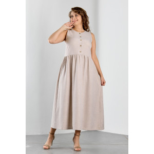 Платье женское "Каприз-1" плательная ткань (р-ры: 48-58) бежевый Платье женское "Каприз-1" плательная ткань (р-ры: 48-58) бежевый