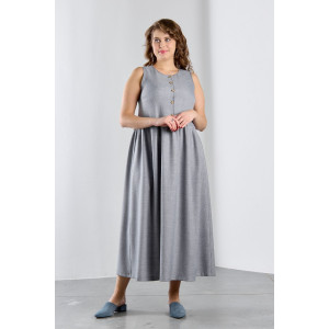 Платье женское "Каприз-1" плательная ткань (р-ры: 48-58) серый Платье женское "Каприз-1" плательная ткань (р-ры: 48-58) серый