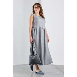 Платье женское "Каприз-1" плательная ткань (р-ры: 48-58) серый Платье женское "Каприз-1" плательная ткань (р-ры: 48-58) серый