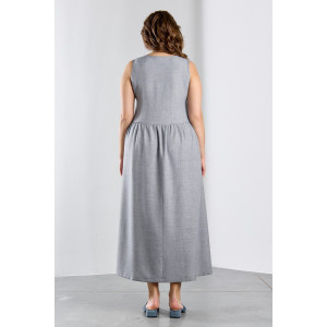 Платье женское "Каприз-1" плательная ткань (р-ры: 48-58) серый Платье женское "Каприз-1" плательная ткань (р-ры: 48-58) серый