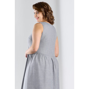 Платье женское "Каприз-1" плательная ткань (р-ры: 48-58) серый Платье женское "Каприз-1" плательная ткань (р-ры: 48-58) серый