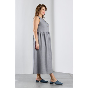 Платье женское "Каприз-1" плательная ткань (р-ры: 48-58) серый Платье женское "Каприз-1" плательная ткань (р-ры: 48-58) серый