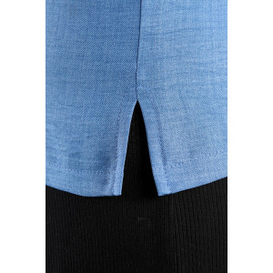 Блузка женская "Каприз-3" плательная ткань (р-ры: 48-58) синий