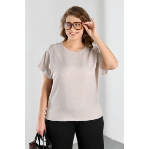 Блузка женская "Каприз-3" плательная ткань (р-ры: 48-58) бежевый