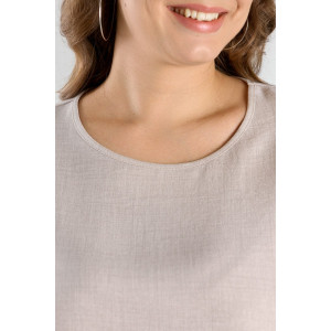 Блузка женская "Каприз-3" плательная ткань (р-ры: 48-58) бежевый