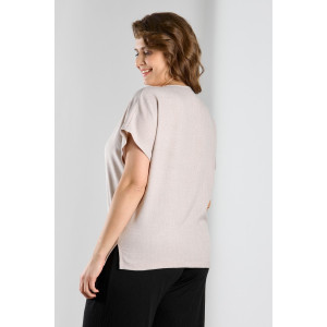 Блузка женская "Каприз-3" плательная ткань (р-ры: 48-58) бежевый