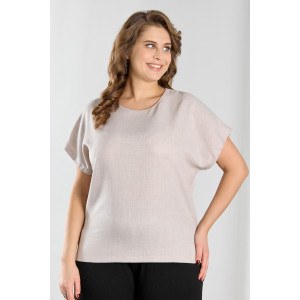 Блузка женская "Каприз-3" плательная ткань (р-ры: 48-58) бежевый