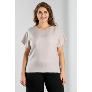 Блузка женская "Каприз-3" плательная ткань (р-ры: 48-58) бежевый