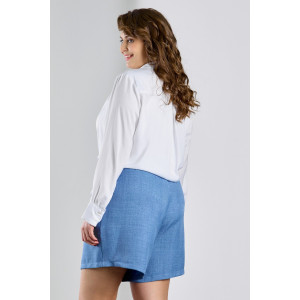 Шорты женские "Каприз-4" плательная ткань (р-ры: 48-58) синий