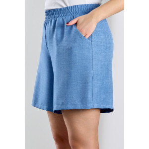 Шорты женские "Каприз-4" плательная ткань (р-ры: 48-58) синий