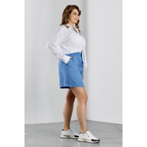 Шорты женские "Каприз-4" плательная ткань (р-ры: 48-58) синий