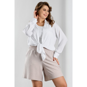 Шорты женские "Каприз-4" плательная ткань (р-ры: 48-58) бежевый