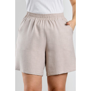 Шорты женские "Каприз-4" плательная ткань (р-ры: 48-58) бежевый
