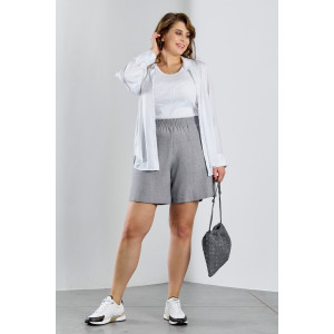 Шорты женские "Каприз-4" плательная ткань (р-ры: 48-58) серый