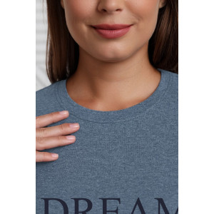 Туника женская "Всплеск-2" кулирка меланж (р-ры: 48-58) синий Туника женская "Всплеск-2" кулирка меланж (р-ры: 48-58) синий