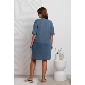 Туника женская "Всплеск-2" кулирка меланж (р-ры: 48-58) синий Туника женская "Всплеск-2" кулирка меланж (р-ры: 48-58) синий