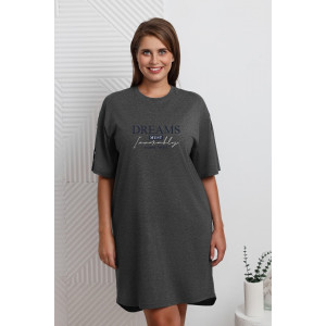 Туника женская "Всплеск-2" кулирка меланж (р-ры: 48-58) графитовый Туника женская "Всплеск-2" кулирка меланж (р-ры: 48-58) графитовый