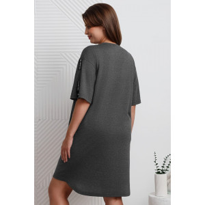Туника женская "Всплеск-2" кулирка меланж (р-ры: 48-58) графитовый Туника женская "Всплеск-2" кулирка меланж (р-ры: 48-58) графитовый
