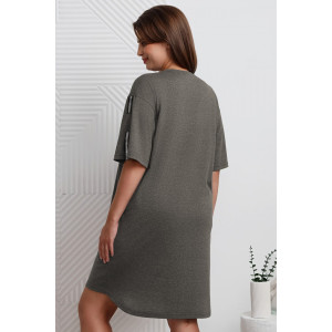 Туника женская "Всплеск-2" кулирка меланж (р-ры: 48-58) коричневый Туника женская "Всплеск-2" кулирка меланж (р-ры: 48-58) коричневый