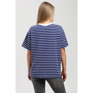 Футболка женская "Брина-2" кулирка с лайкрой (р-ры: 44-54) синий Футболка женская "Брина-2" кулирка с лайкрой (р-ры: 44-54) синий